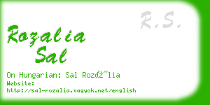 rozalia sal business card